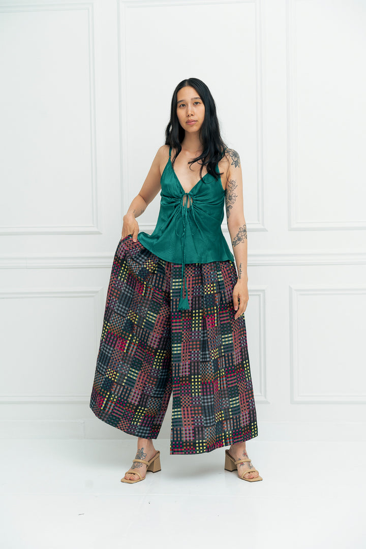 LEILA SKIRT | NIGHT RUBIX PRINT
