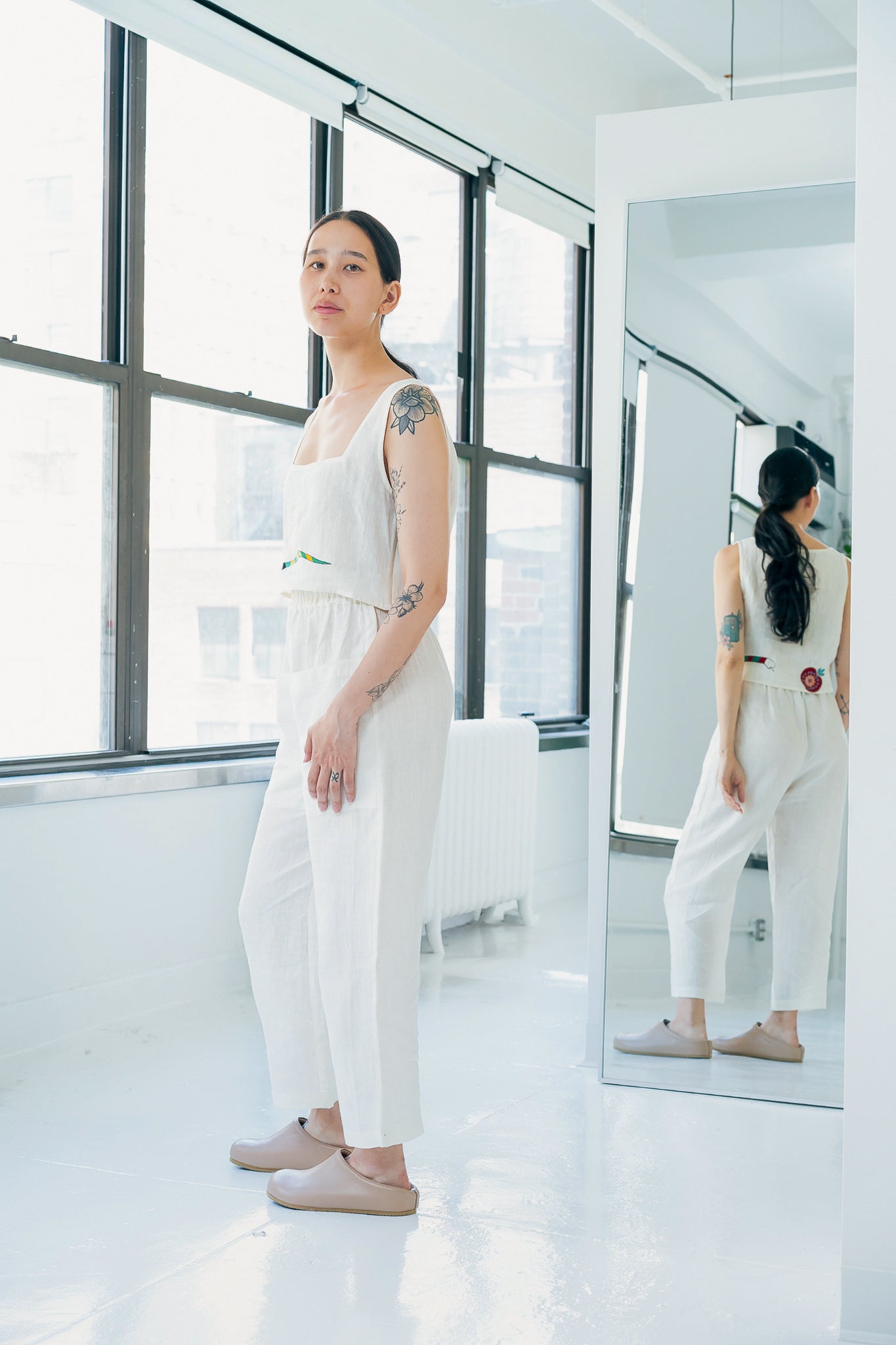 Basic Top | Embellished Bone