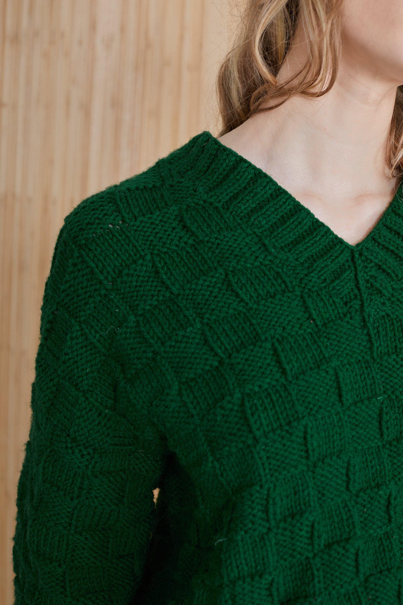 Anna Hand Knit Sweater | Leaf