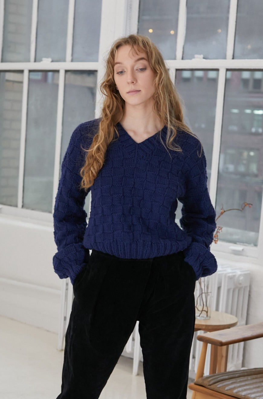 Anna Hand Knit Sweater | Sea